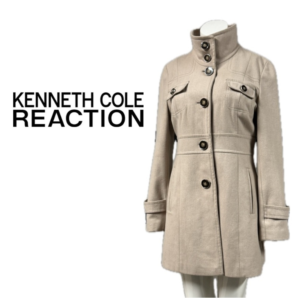 𝗞𝗘𝗡𝗡𝗘𝗧𝗛 𝗖𝗢𝗟𝗘 𝗥𝗘𝗔𝗖𝗧𝗜𝗢𝗡 | Wool Blend Coat – Small